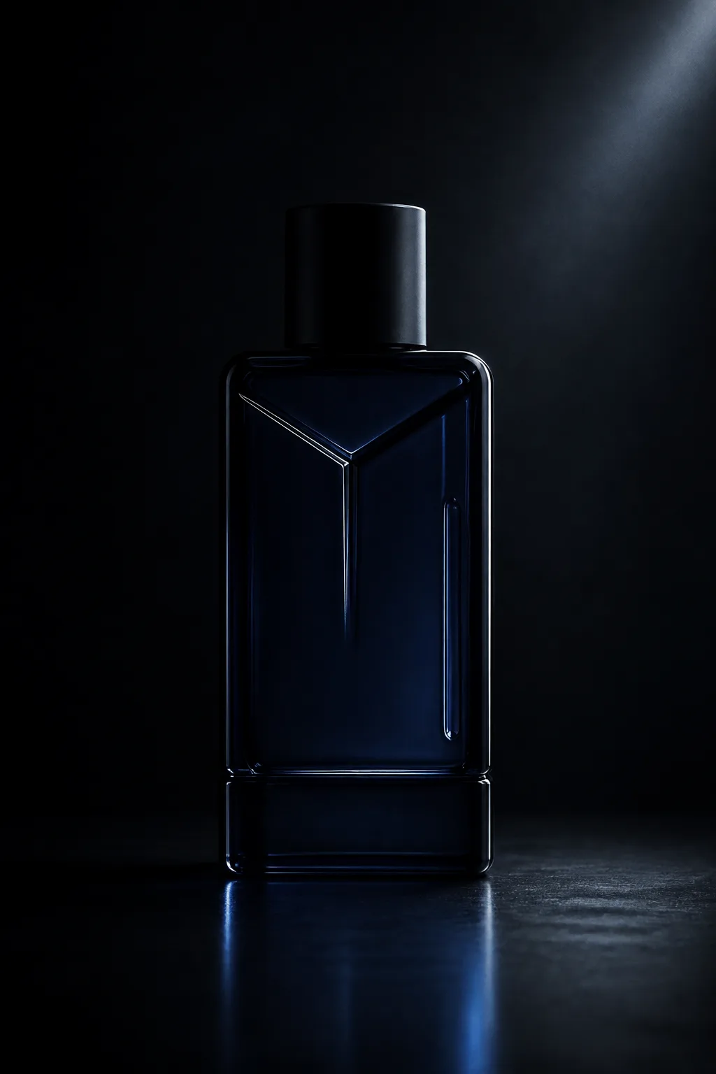 Faith At Last bottle silhouette with chamfered shoulders